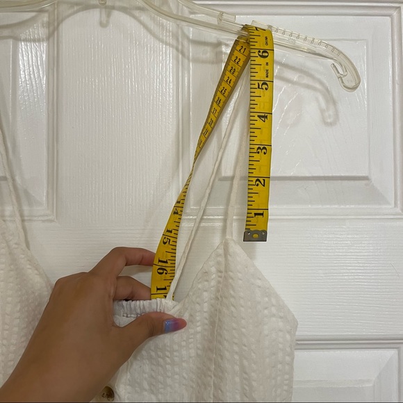 White button down midi dress - best for size small - Picture 6 of 9